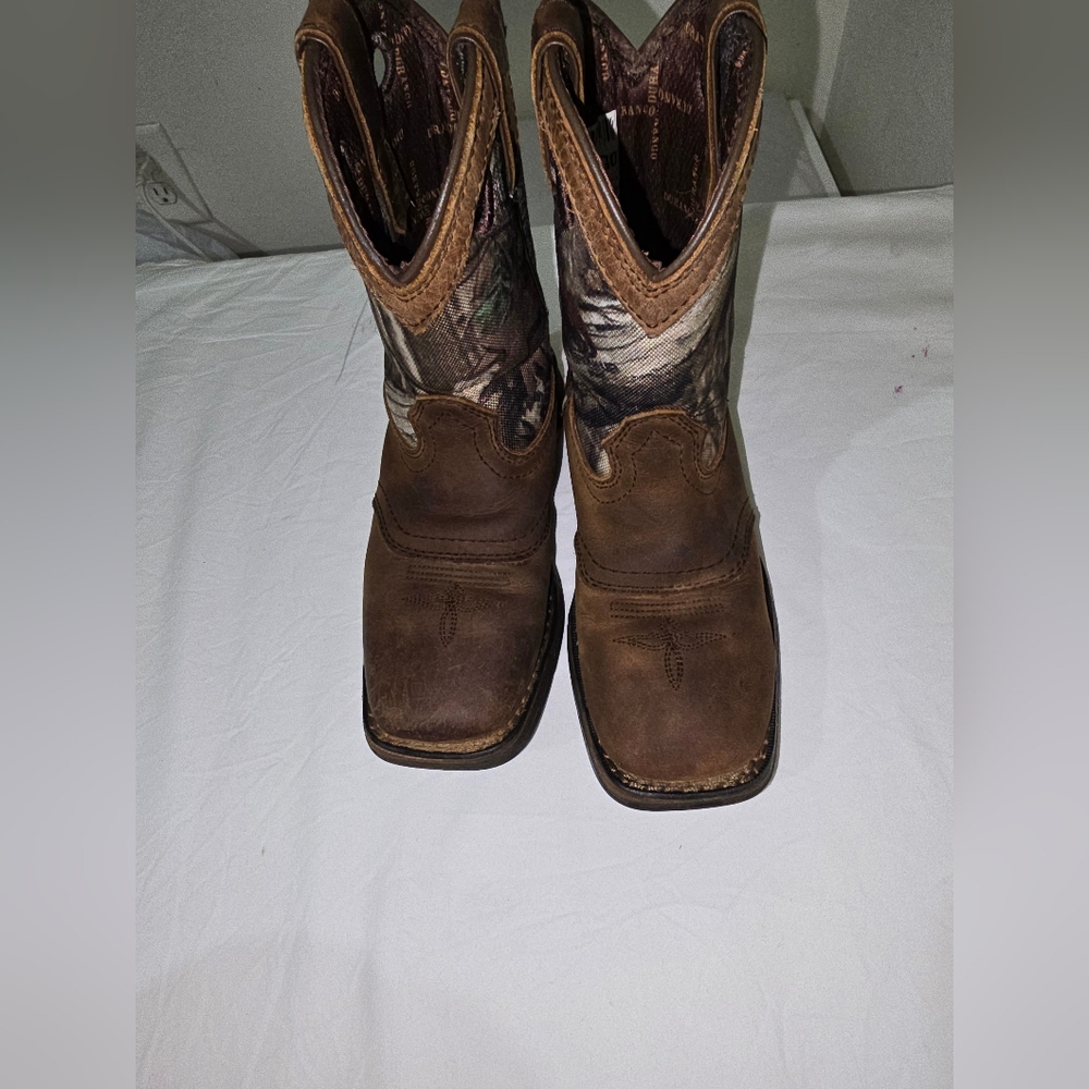 Durango Brown and Camouflage Kids Boots